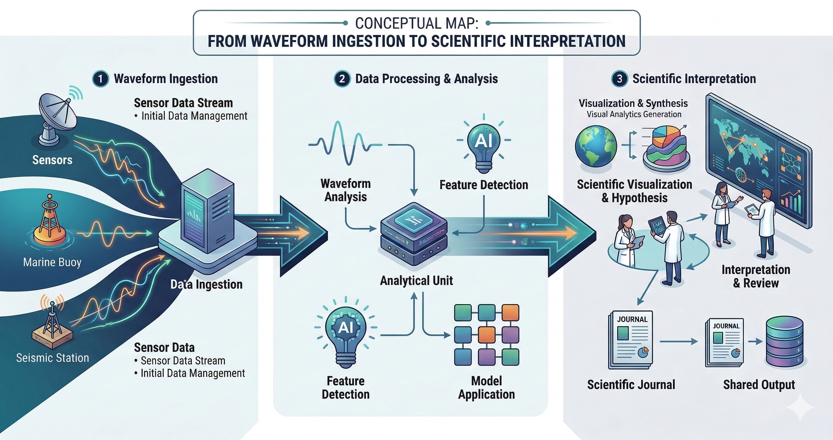 Abstract seismology workflow visualization